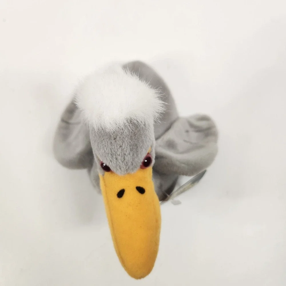 NWT 24K‎ Beanie Boppers  Splasher The Pelican 1997 Plush Stuffed Animal Bird